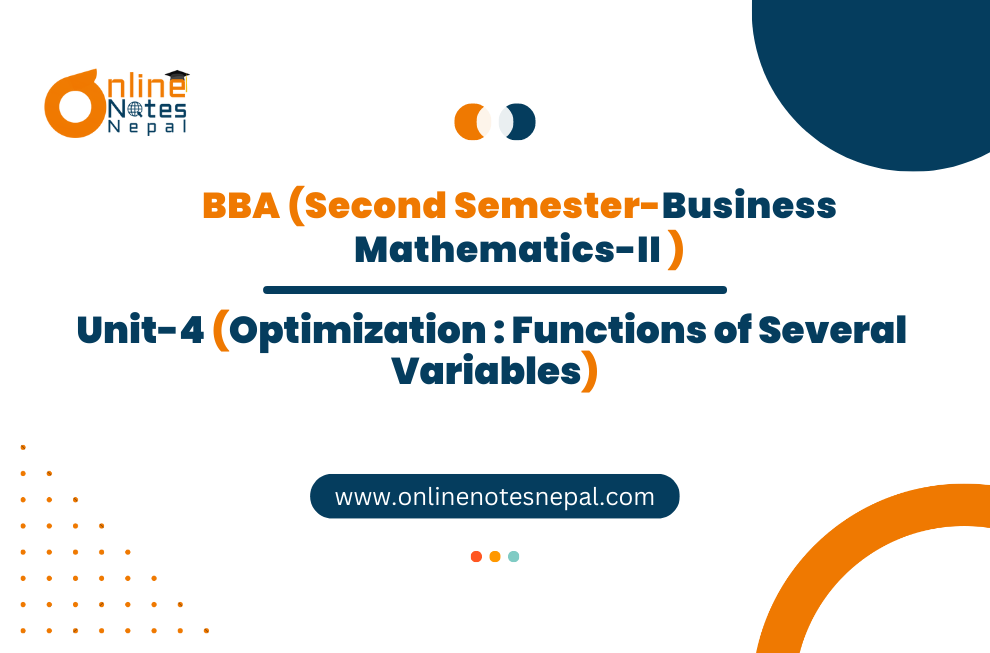 Optimization: Functions of several functions